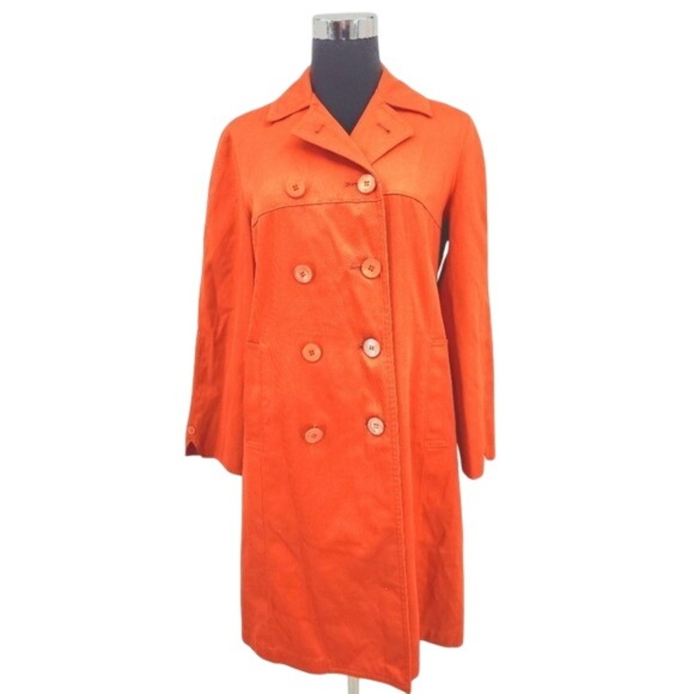 Vintage Boatswain Twill Double Breasted Trench Coat Women's Size 12 Petite